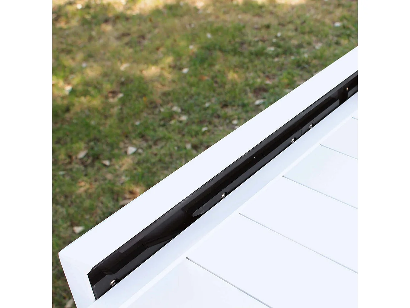 MilaniHome.it - Tavolo Rettangolare Allungabile In Alluminio Da Esterno Giardino, Per Ristorante Albergo Di Design, Cm 135/270x90x75 H Colore Biancodi coloreBianco