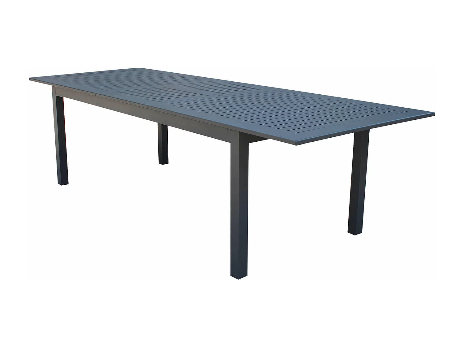 MilaniHome.it - Tavolo Rettangolare Allungabile In Alluminio 220/280x100 Da Esterno Giardino, Per Ristorante Agriturismo Albergo Hoteldi coloreAntracite