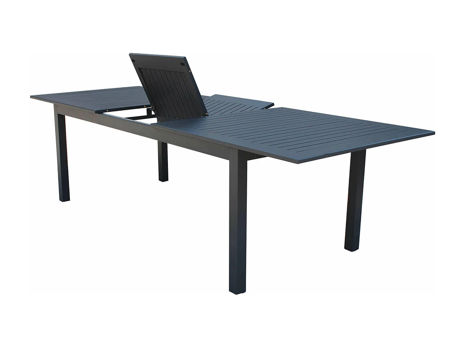 MilaniHome.it - Tavolo Rettangolare Allungabile In Alluminio 220/280x100 Da Esterno Giardino, Per Ristorante Agriturismo Albergo Hoteldi coloreAntracite