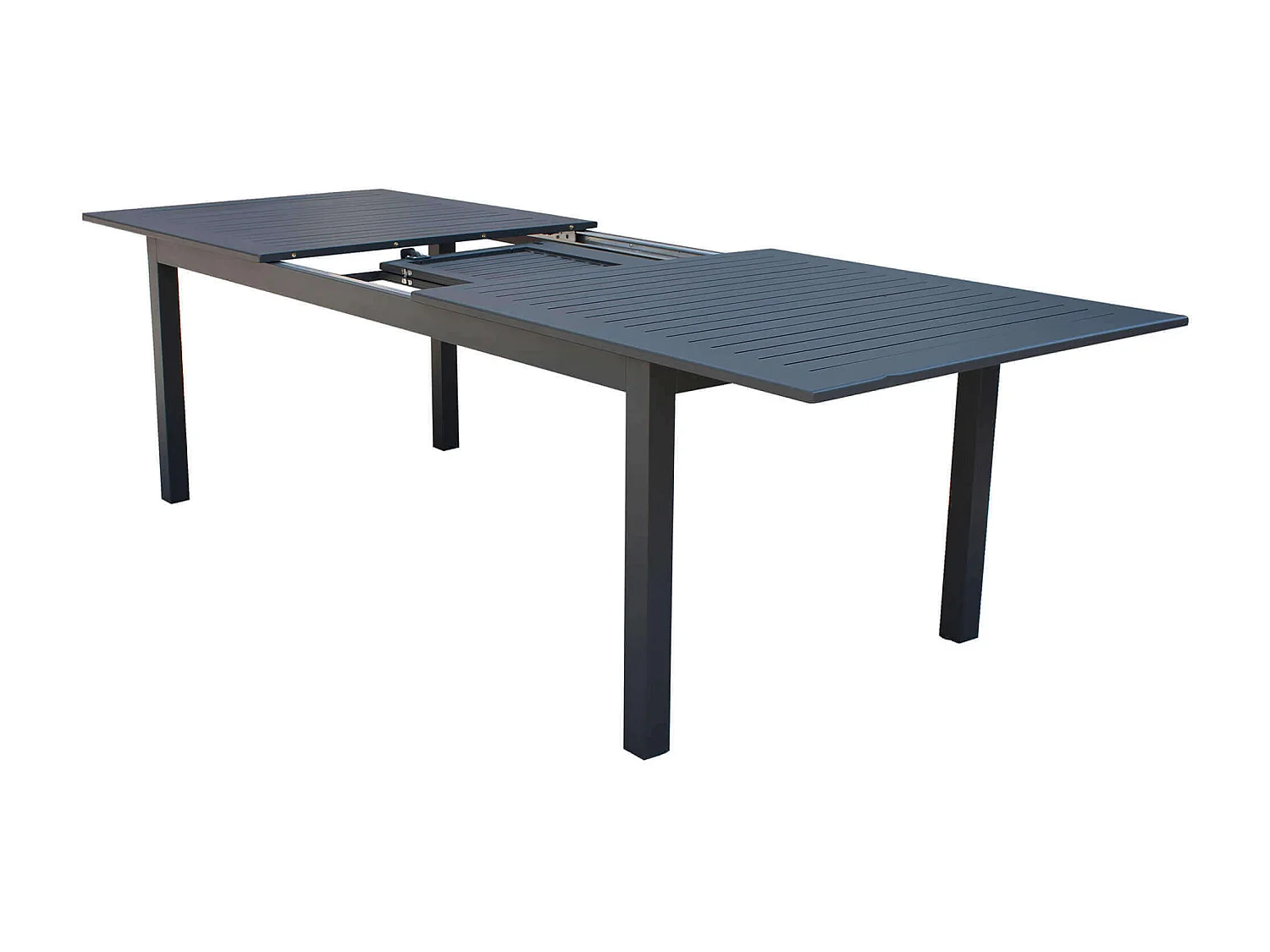 MilaniHome.it - Tavolo Rettangolare Allungabile In Alluminio 220/280x100 Da Esterno Giardino, Per Ristorante Agriturismo Albergo Hoteldi coloreAntracite