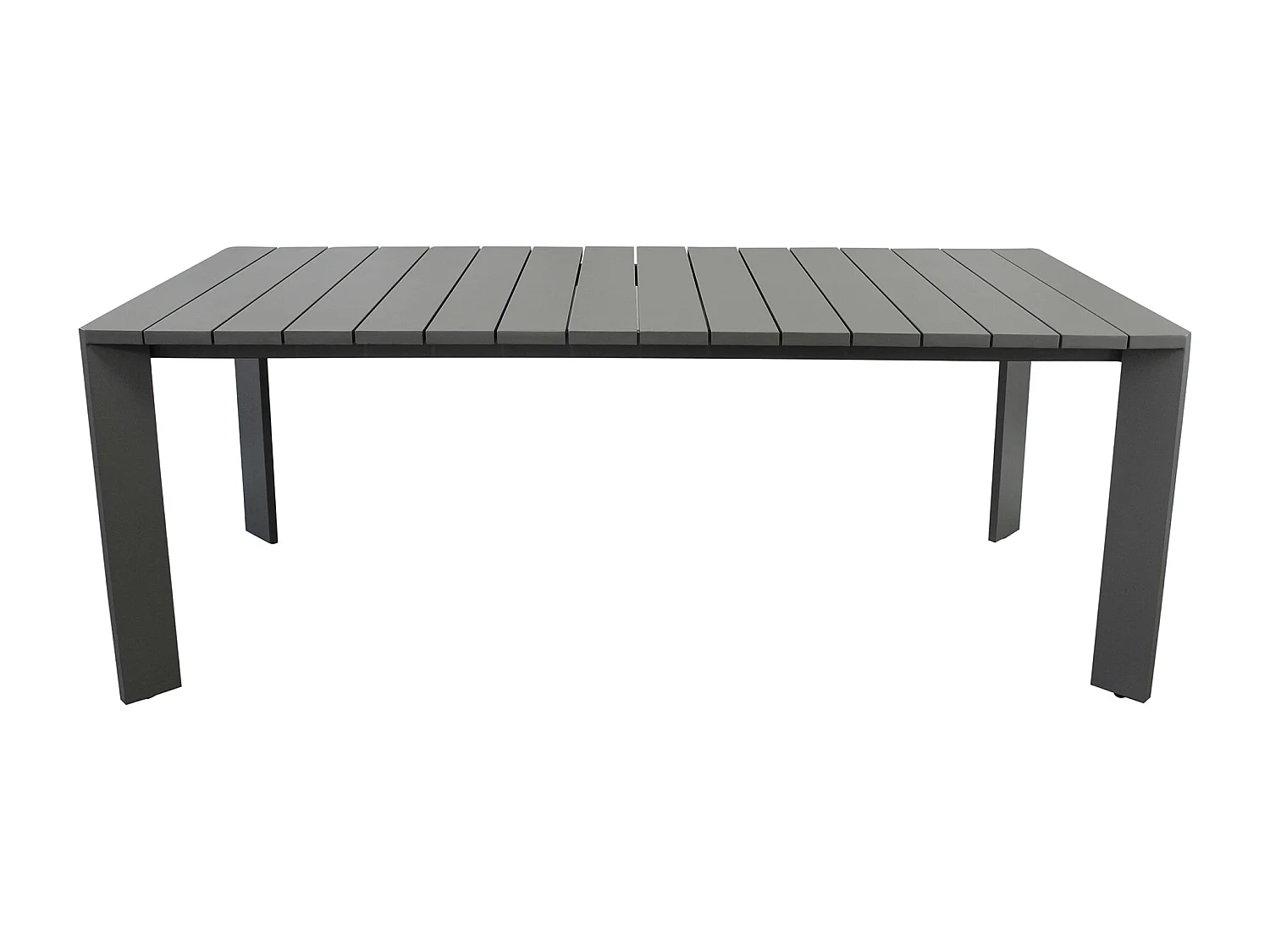 MilaniHome.it - tavolo da giardino in alluminio 200X100 di design per esterno giardino di coloreAntracite