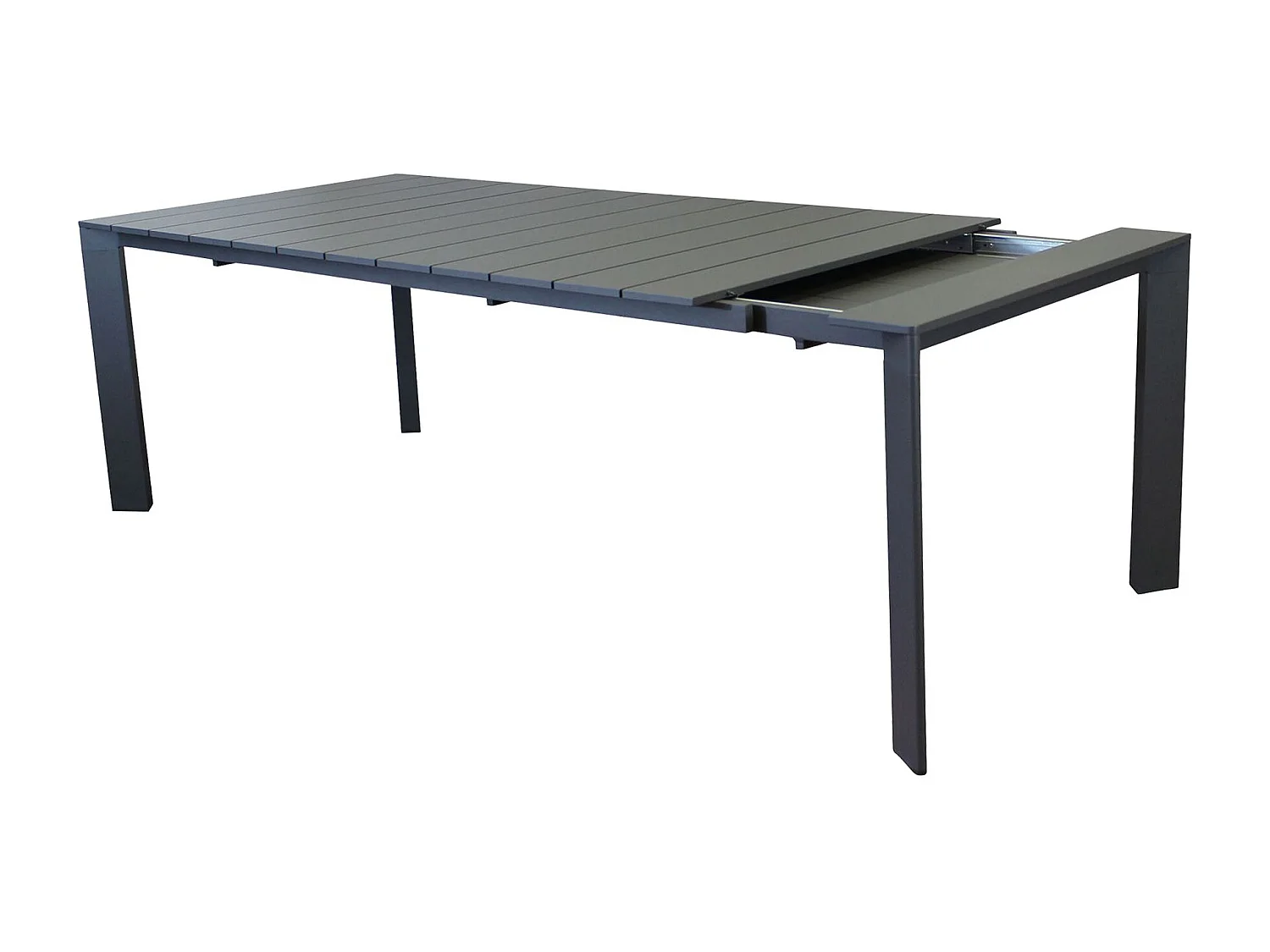 MilaniHome.it - tavolo da giardino in alluminio 200X100 di design per esterno giardino di coloreAntracite