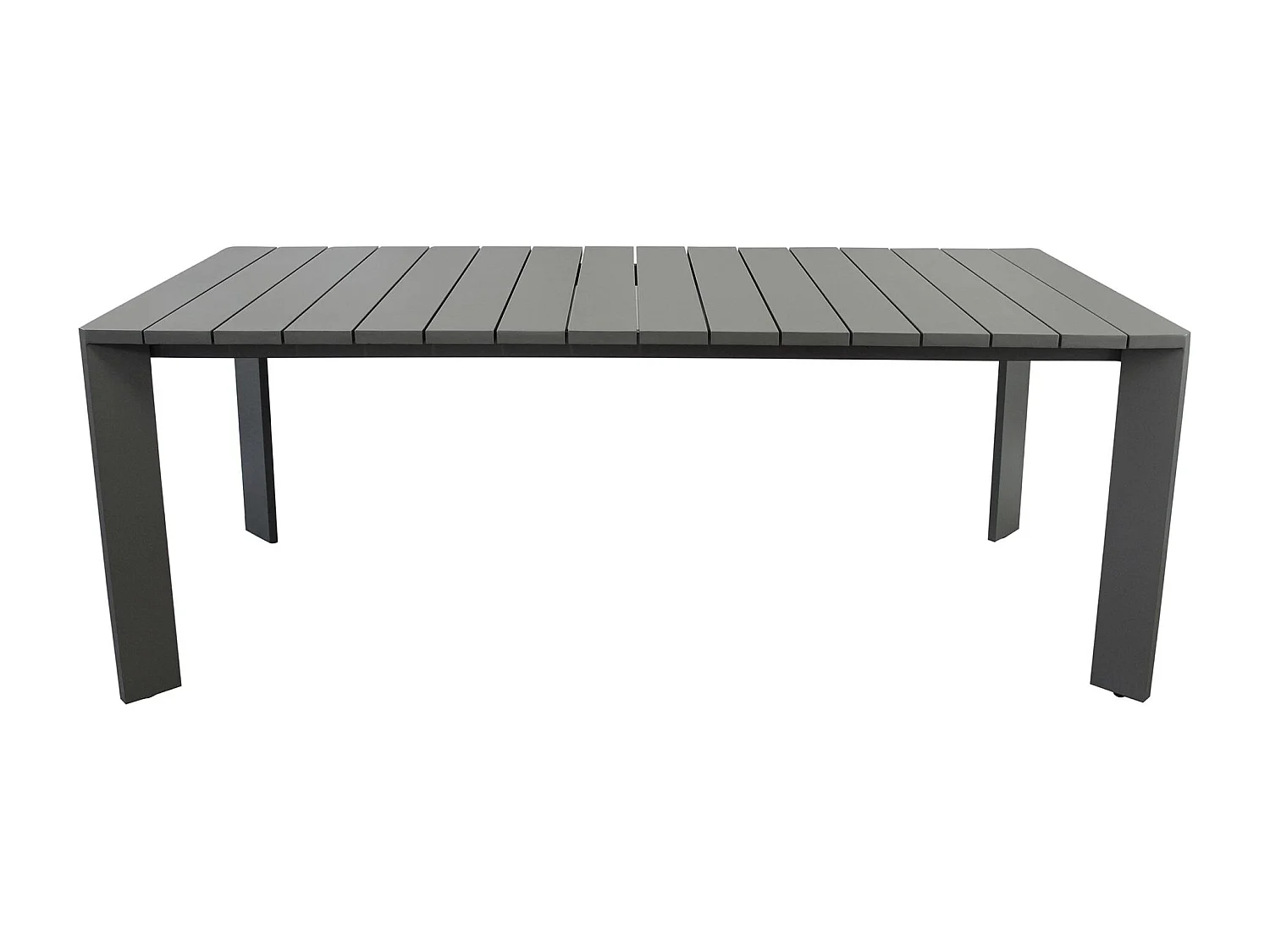 MilaniHome.it - tavolo da giardino in alluminio 200X100 di design per esterno giardino di coloreAntracite