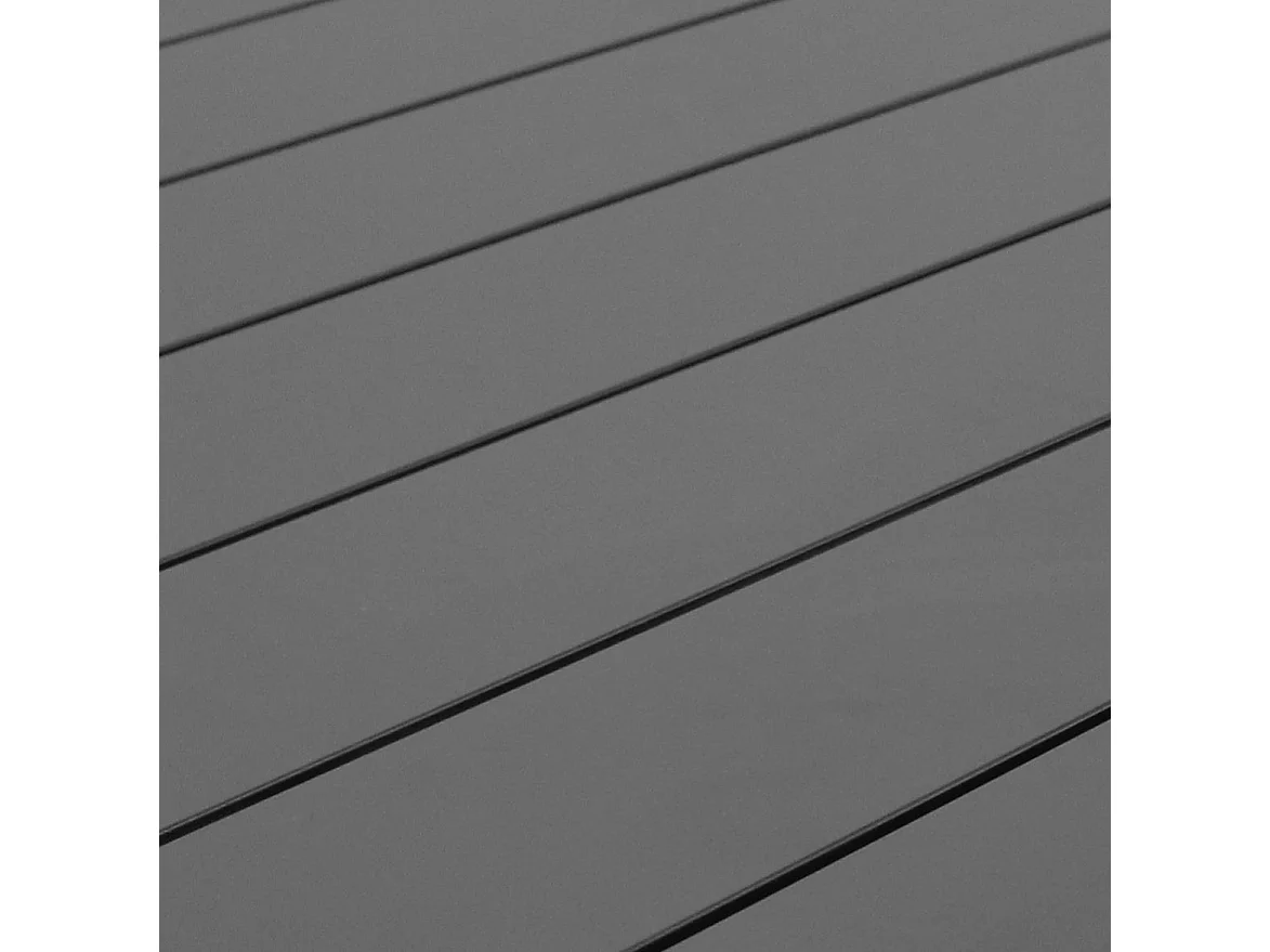 MilaniHome.it - tavolo da giardino in alluminio 200X100 di design per esterno giardino di coloreAntracite