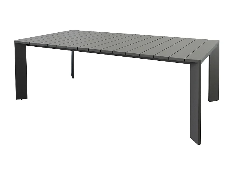 MilaniHome.it - tavolo da giardino in alluminio 200X100 di design per esterno giardino di coloreAntracite