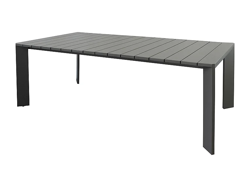 MilaniHome.it - tavolo da giardino in alluminio 200X100 di design per esterno giardino di coloreAntracite