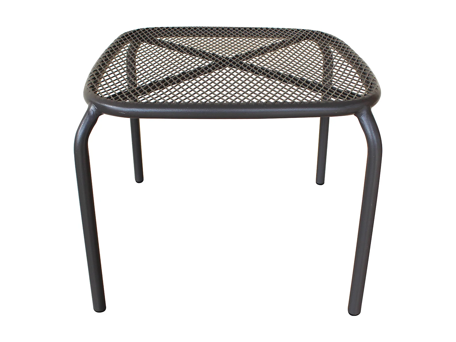 MilaniHome.it - Tavolo In Metallo Per Bar Da Esterno Giardino, Cm 41x41x43,5 H Colore Taupedi coloreTaupe