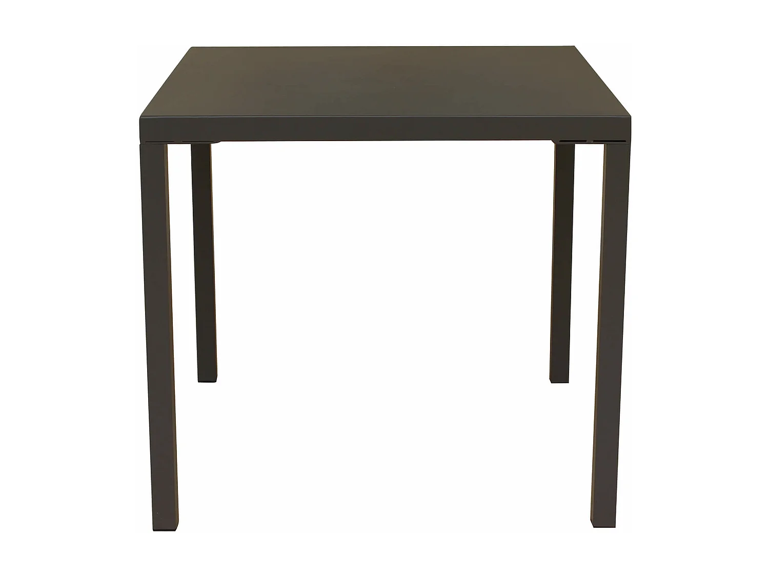 MilaniHome.it - Tavolo Quadrato Fisso In Ferro Taupe 80x80 Per Esterno Giardino, Portico, Ristorante, Gelateria Bar Hotel Albergodi coloreTaupe