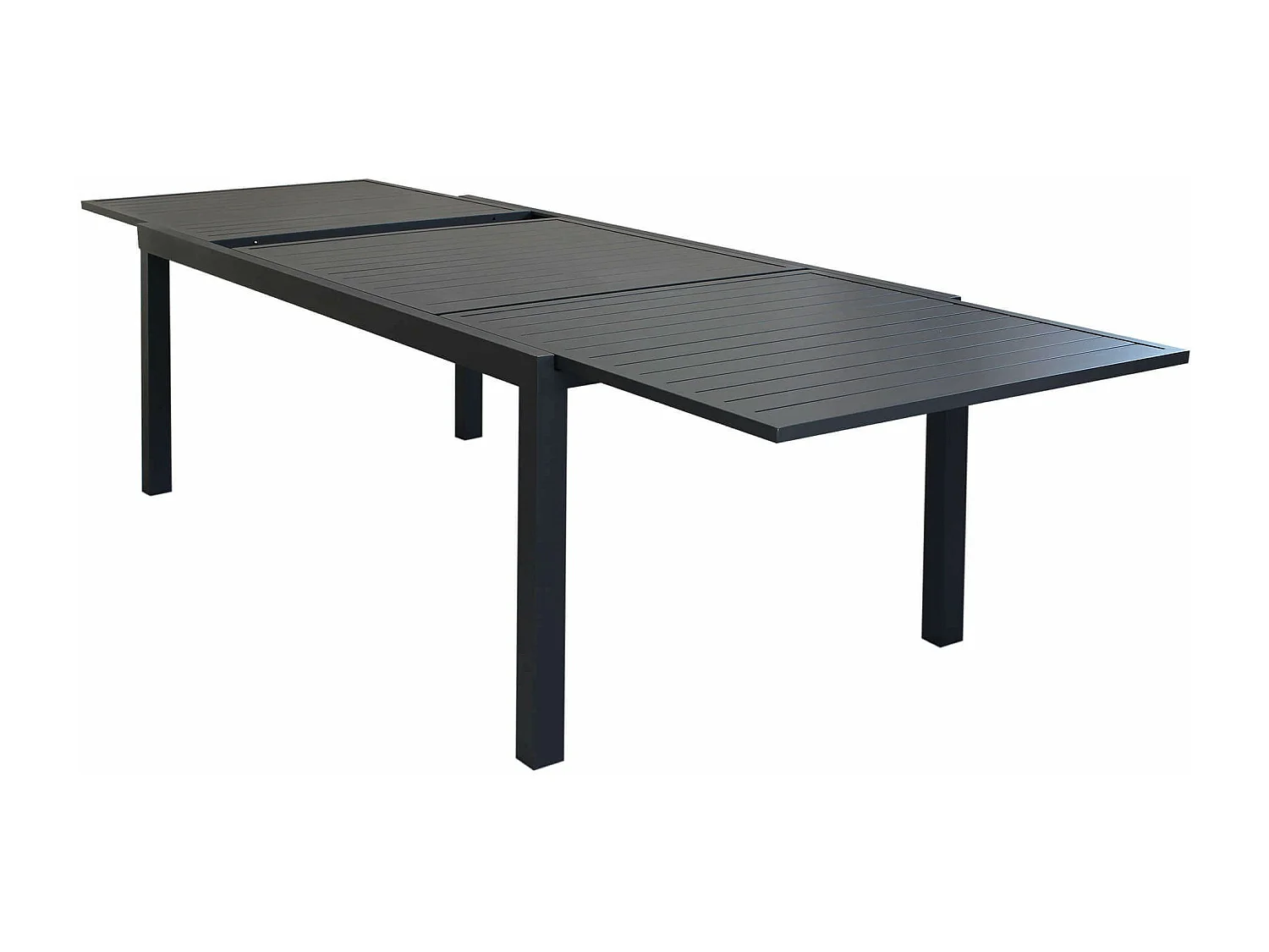 MilaniHome.it - Tavolo Da Giardino Allungabile In Alluminio 200/300x100 Colore Antracitedi coloreAntracite
