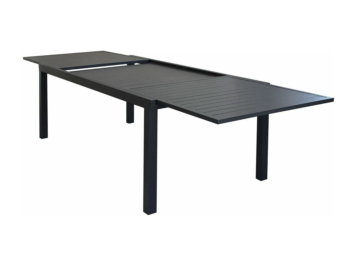 MilaniHome.it - Tavolo Da Giardino Allungabile In Alluminio 200/300x100 Colore Antracitedi coloreAntracite