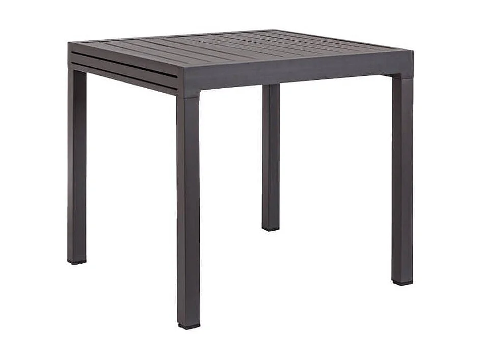 MilaniHome.it - Tavolo Rettangolare Allungabile In Alluminio Da Esterno Giardino, Per Ristorante Albergo Di Design, Cm 90/180x90x75 H Colore Taupedi coloreTaupe