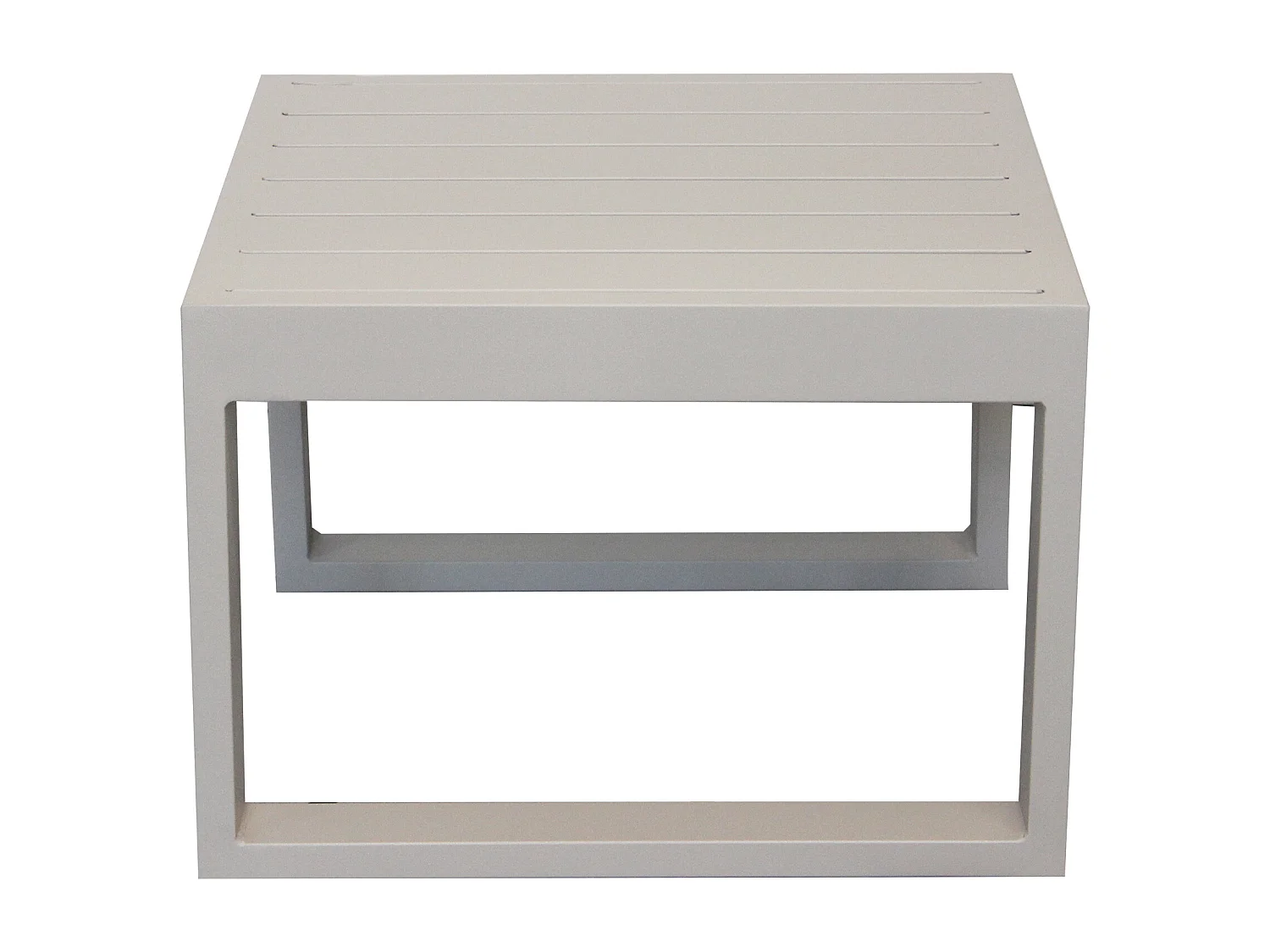 MilaniHome.it - Tavolino Salotto Giardino Quadrato Fisso 45x45 Tortora Da Esterno Per Ristorante Agriturismo Albergo Lettinodi coloreTortora