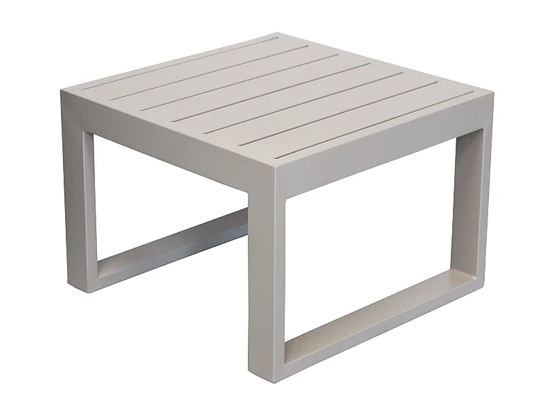 MilaniHome.it - Tavolino Salotto Giardino Quadrato Fisso 45x45 Tortora Da Esterno Per Ristorante Agriturismo Albergo Lettinodi coloreTortora