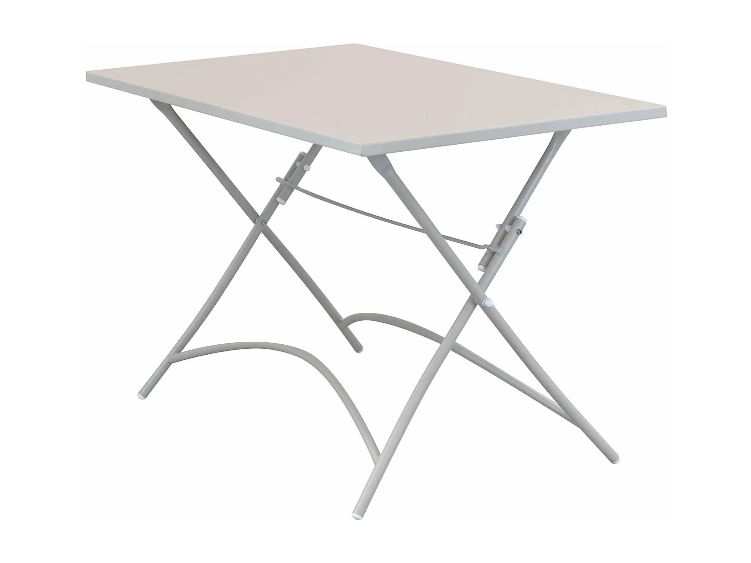 MilaniHome.it - Tavolo Rettangolare Pieghevole In Ferro Tortora 110x70 Per Esterno Giardino, Portico, Ristorante, Gelateria Bar Hotel Albergodi coloreTortora