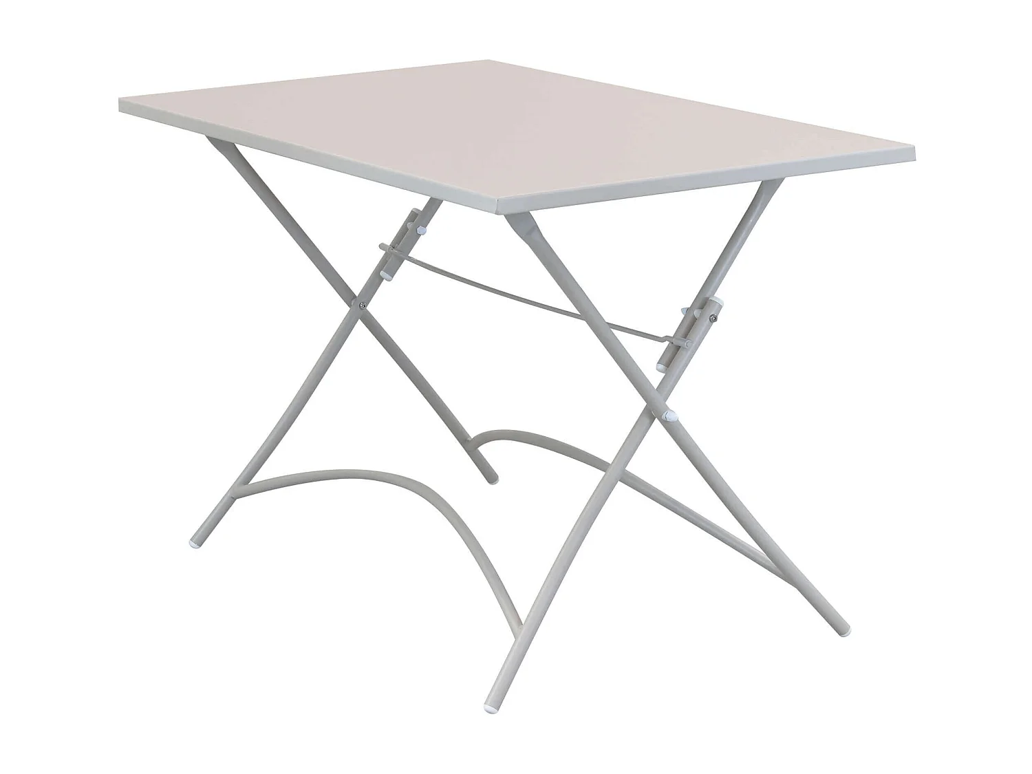 MilaniHome.it - Tavolo Rettangolare Pieghevole In Ferro Tortora 110x70 Per Esterno Giardino, Portico, Ristorante, Gelateria Bar Hotel Albergodi coloreTortora