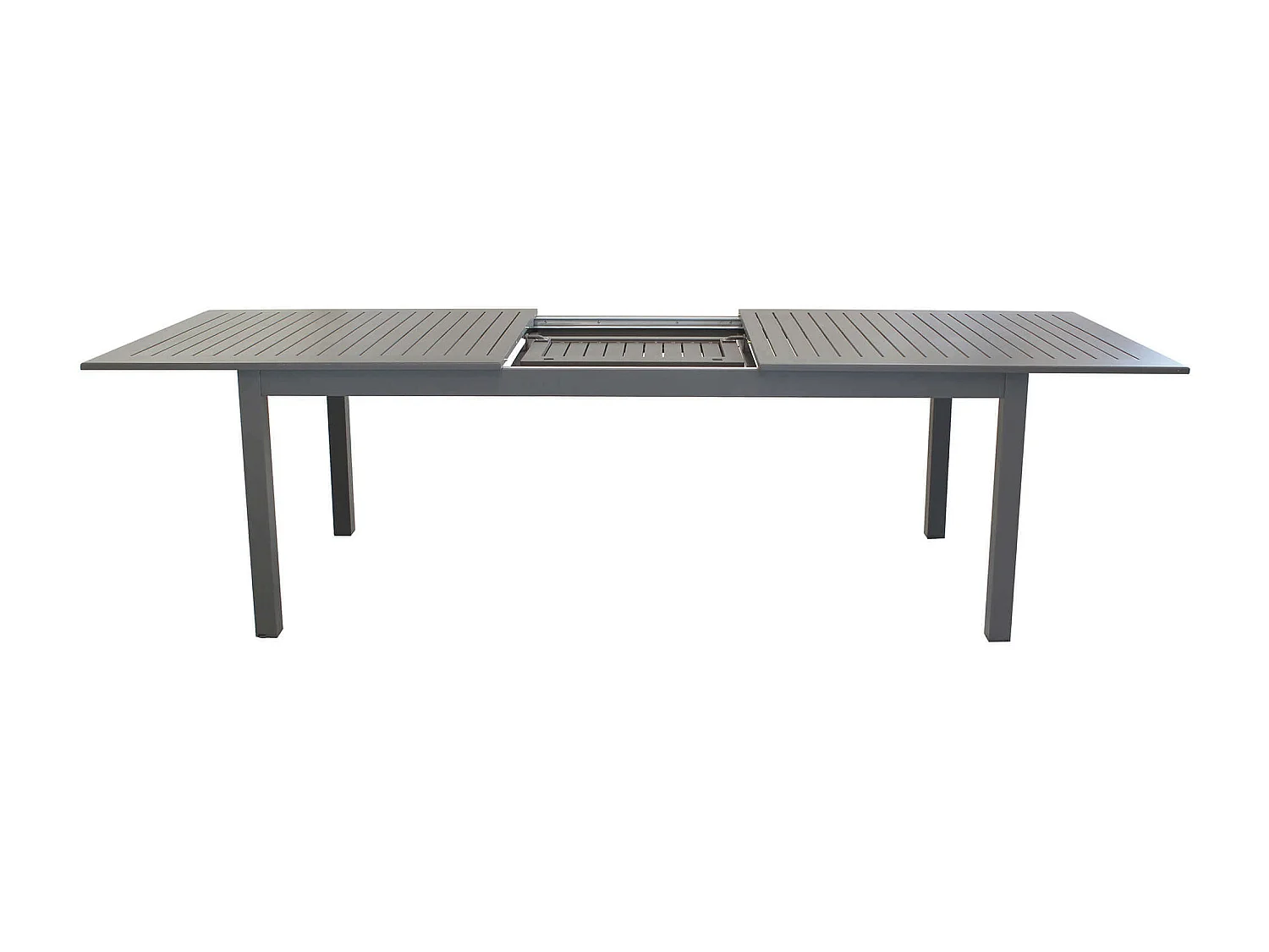 MilaniHome.it - Tavolo Rettangolare Allungabile In Alluminio Taupe 220/280x100 Da Esterno Giardino, Per Ristorante Agriturismo Albergo Hoteldi coloreTaupe