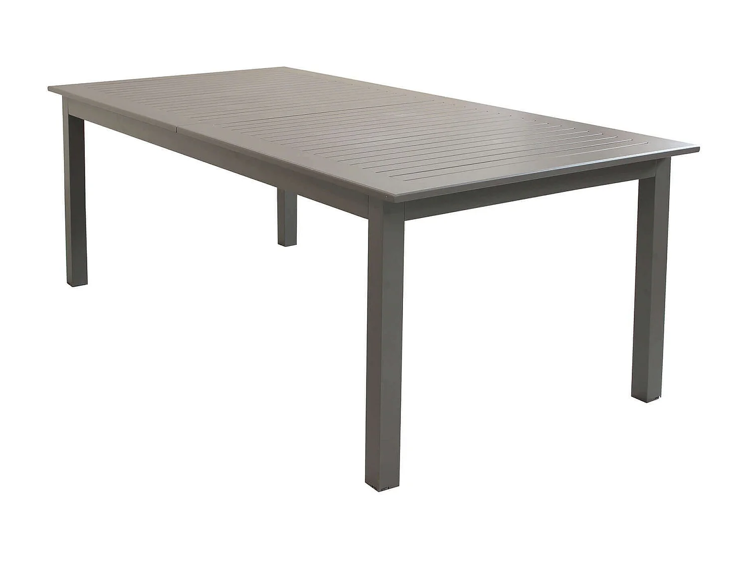 MilaniHome.it - Tavolo Rettangolare Allungabile In Alluminio Taupe 220/280x100 Da Esterno Giardino, Per Ristorante Agriturismo Albergo Hoteldi coloreTaupe