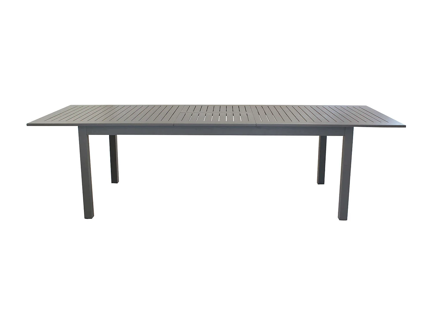 MilaniHome.it - Tavolo Rettangolare Allungabile In Alluminio Taupe 220/280x100 Da Esterno Giardino, Per Ristorante Agriturismo Albergo Hoteldi coloreTaupe