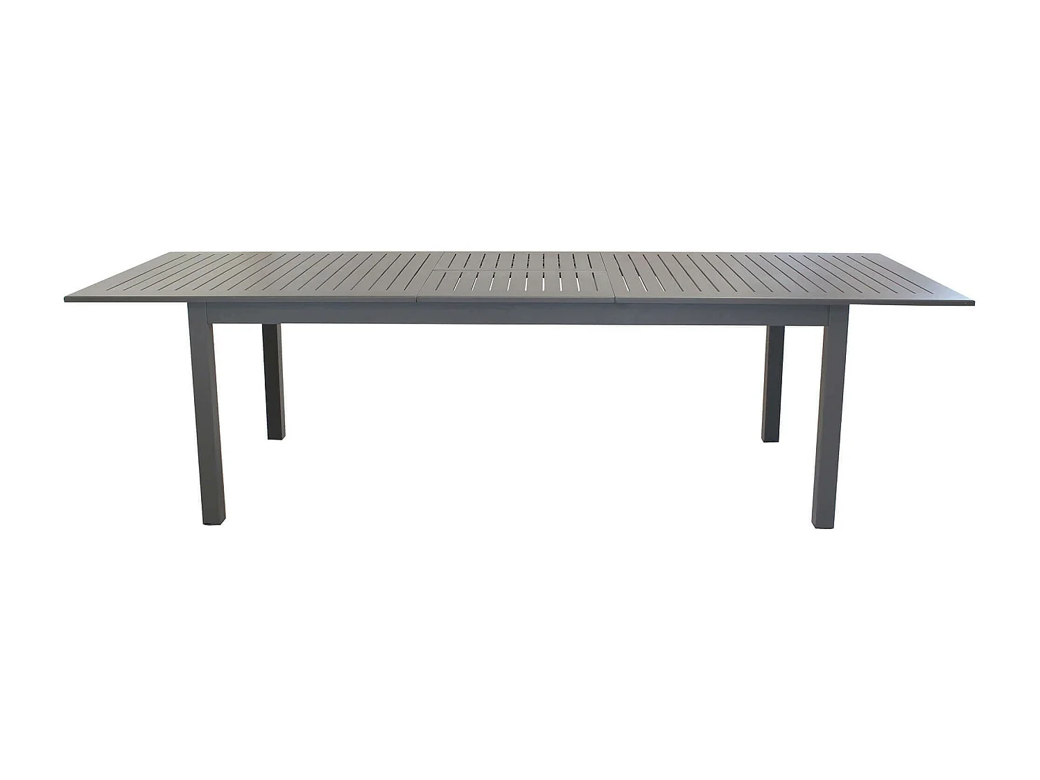 MilaniHome.it - Tavolo Rettangolare Allungabile In Alluminio Taupe 220/280x100 Da Esterno Giardino, Per Ristorante Agriturismo Albergo Hoteldi coloreTaupe