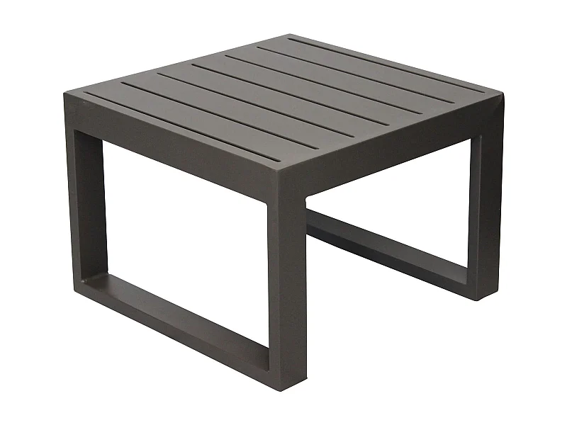 MilaniHome.it - Tavolino Salotto Giardino Quadrato Fisso 45x45 Taupe Da Esterno Per Ristorante Agriturismo Albergo Lettinodi coloreTaupe