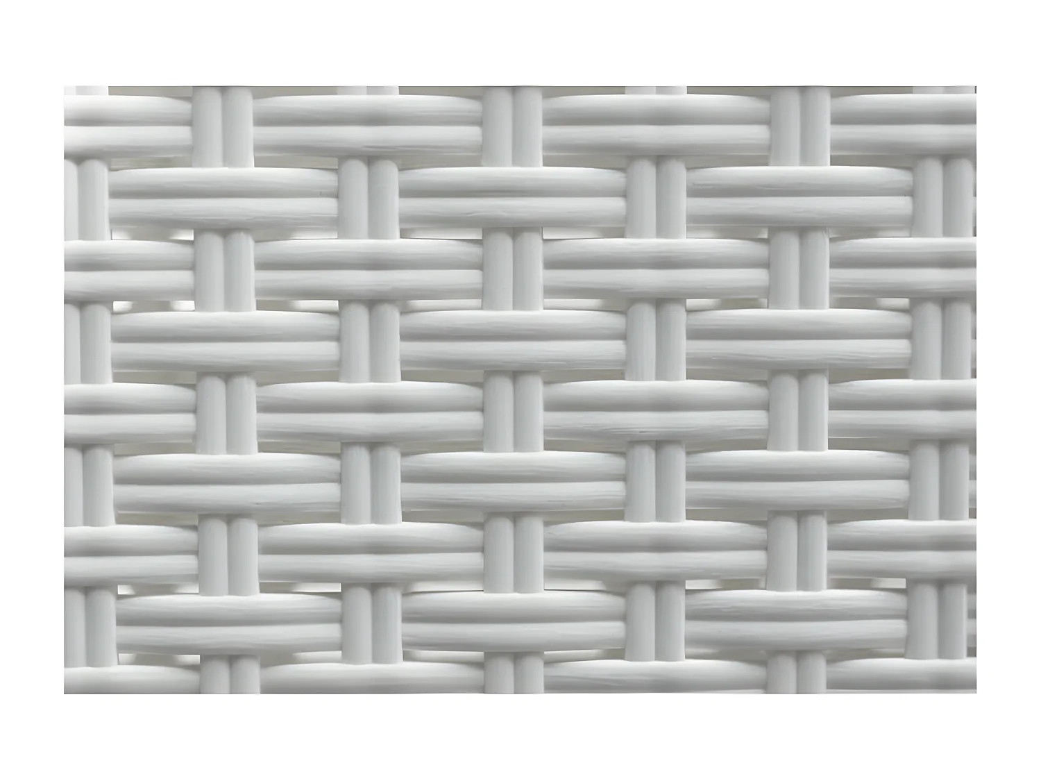 MilaniHome.it - Tavolo Da Giardino Quadrato Fisso In Wicker Stampato Bianco Cm 80x80 Da Esterno Giardino Terrazzo Portico Locale Bardi coloreBianco