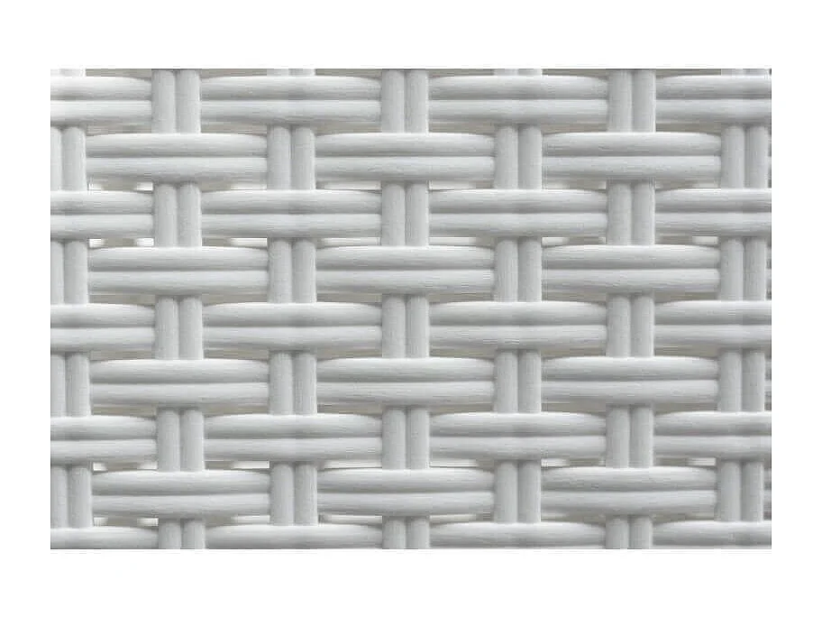 MilaniHome.it - Tavolo Da Giardino Quadrato Fisso In Wicker Stampato Bianco Cm 80x80 Da Esterno Giardino Terrazzo Portico Locale Bardi coloreBianco