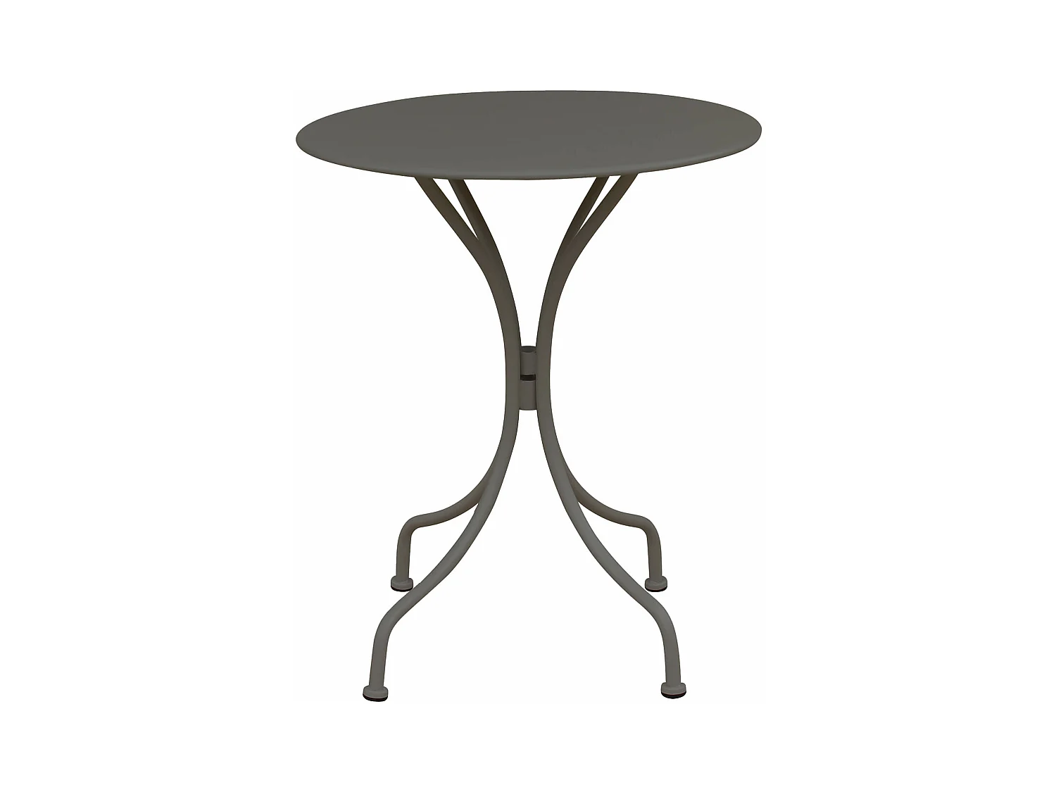 MilaniHome.it - Tavolo In Metallo Per Bar Da Esterno Giardino, Cm diametro 60x71H Colore Taupedi coloreTaupe