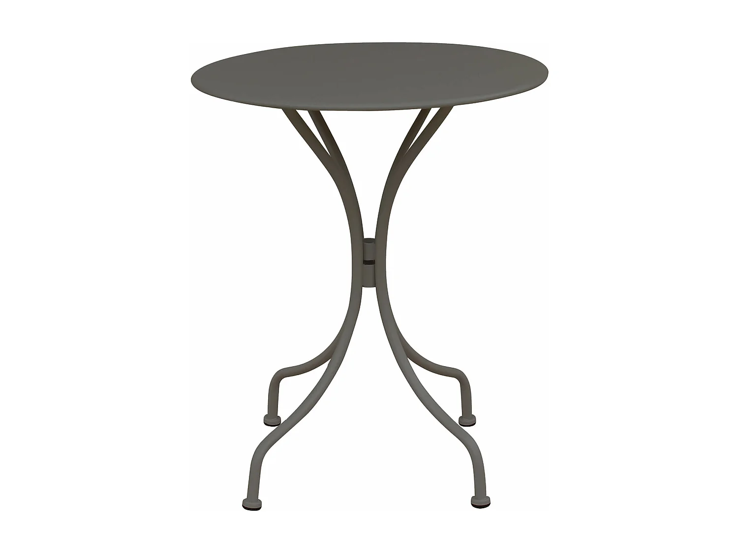 MilaniHome.it - Tavolo In Metallo Per Bar Da Esterno Giardino, Cm diametro 60x71H Colore Taupedi coloreTaupe