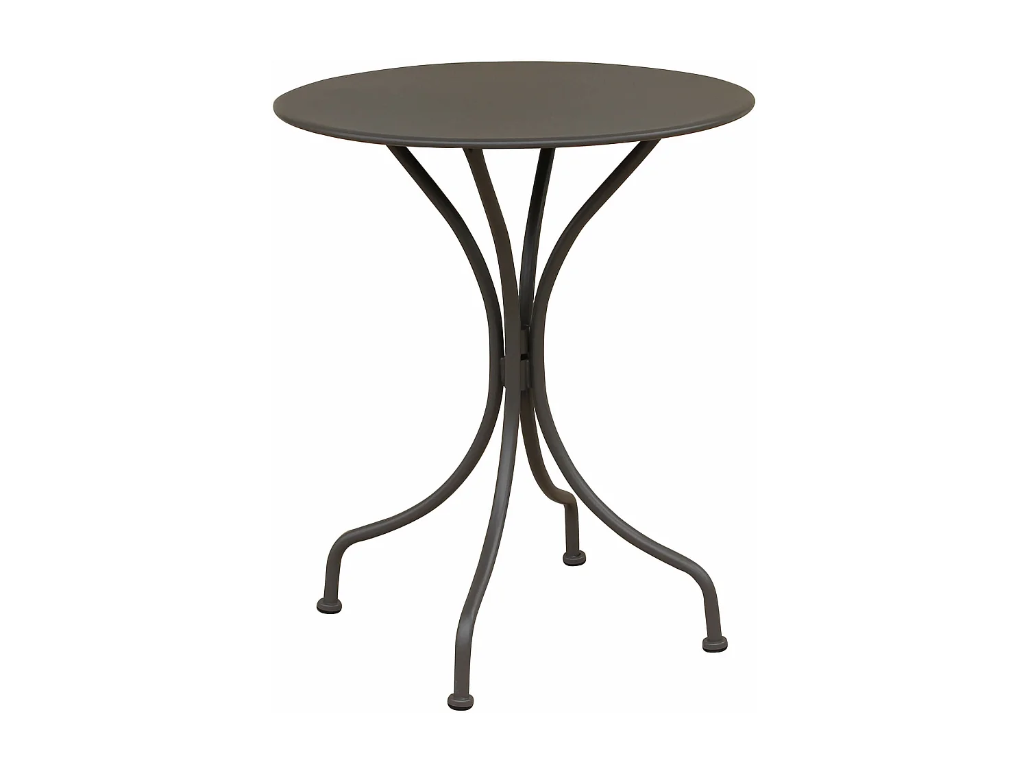 MilaniHome.it - Tavolo In Metallo Per Bar Da Esterno Giardino, Cm diametro 60x71H Colore Taupedi coloreTaupe