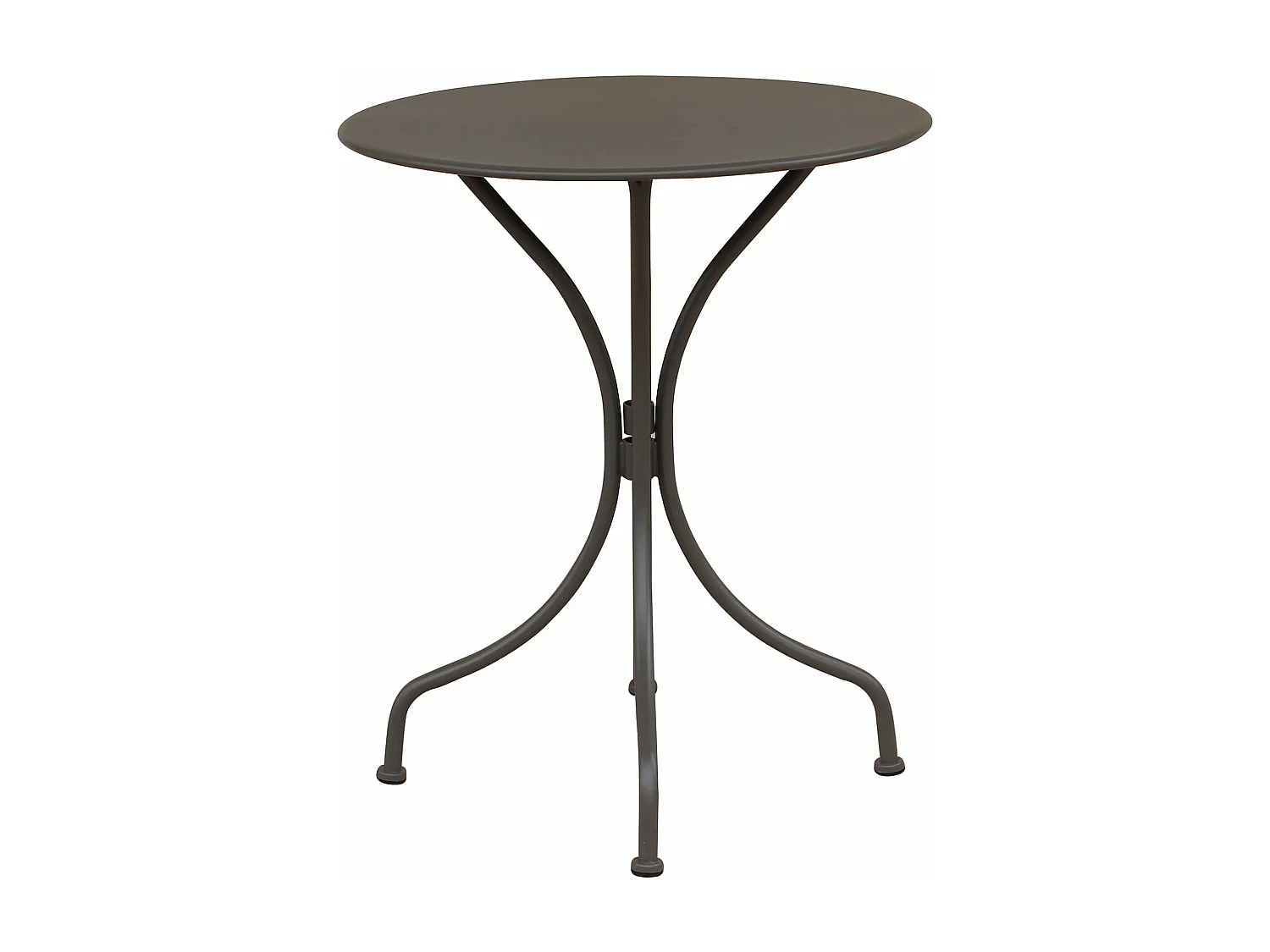 MilaniHome.it - Tavolo In Metallo Per Bar Da Esterno Giardino, Cm diametro 60x71H Colore Taupedi coloreTaupe