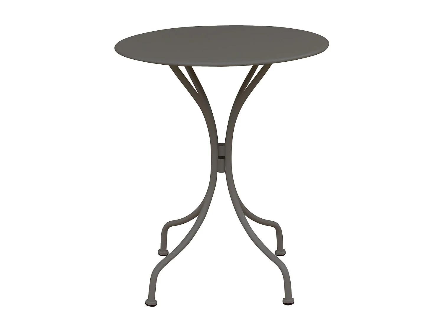 MilaniHome.it - Tavolo In Metallo Per Bar Da Esterno Giardino, Cm diametro 60x71H Colore Taupedi coloreTaupe