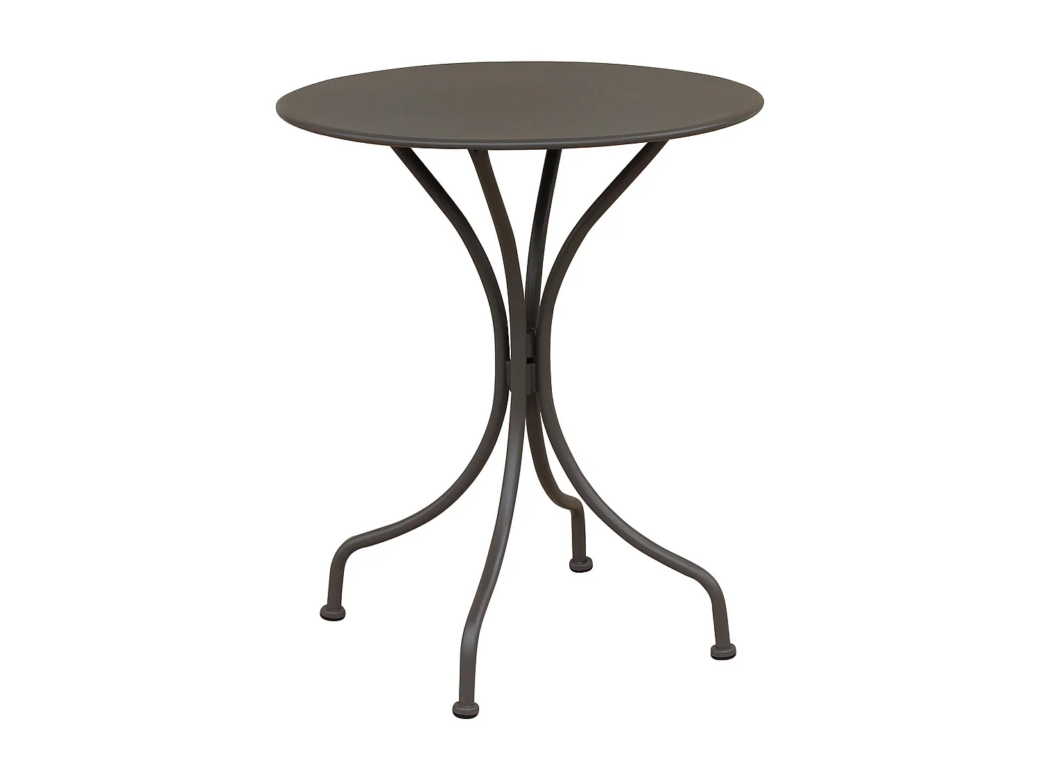 MilaniHome.it - Tavolo In Metallo Per Bar Da Esterno Giardino, Cm diametro 60x71H Colore Taupedi coloreTaupe