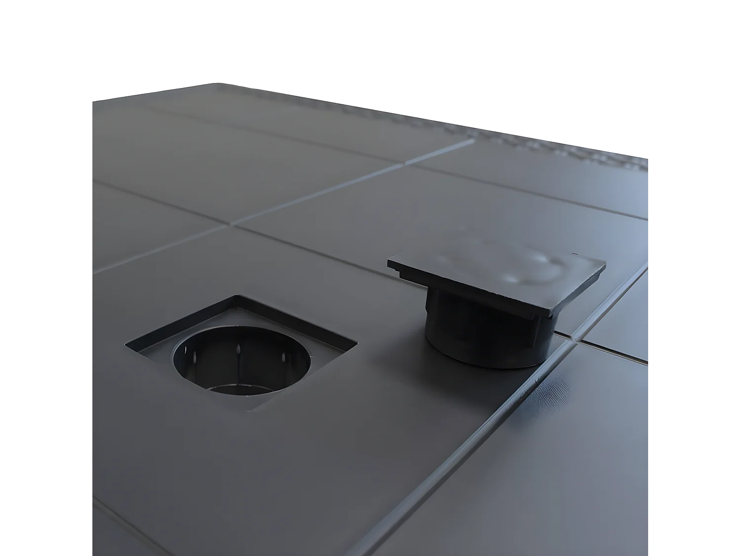 MilaniHome.it - Tavolo Da Giardino Rettangolare Fisso In Wicker Stampato Antracite Cm 150x90 Da Esterno Giardino Terrazzo Portico Locale Bardi coloreAntracite