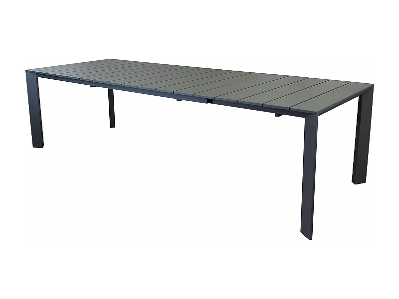 MilaniHome.it - tavolo da giardino in alluminio allungabile 165/215X85 di design per esterno giardino di coloreAntracite