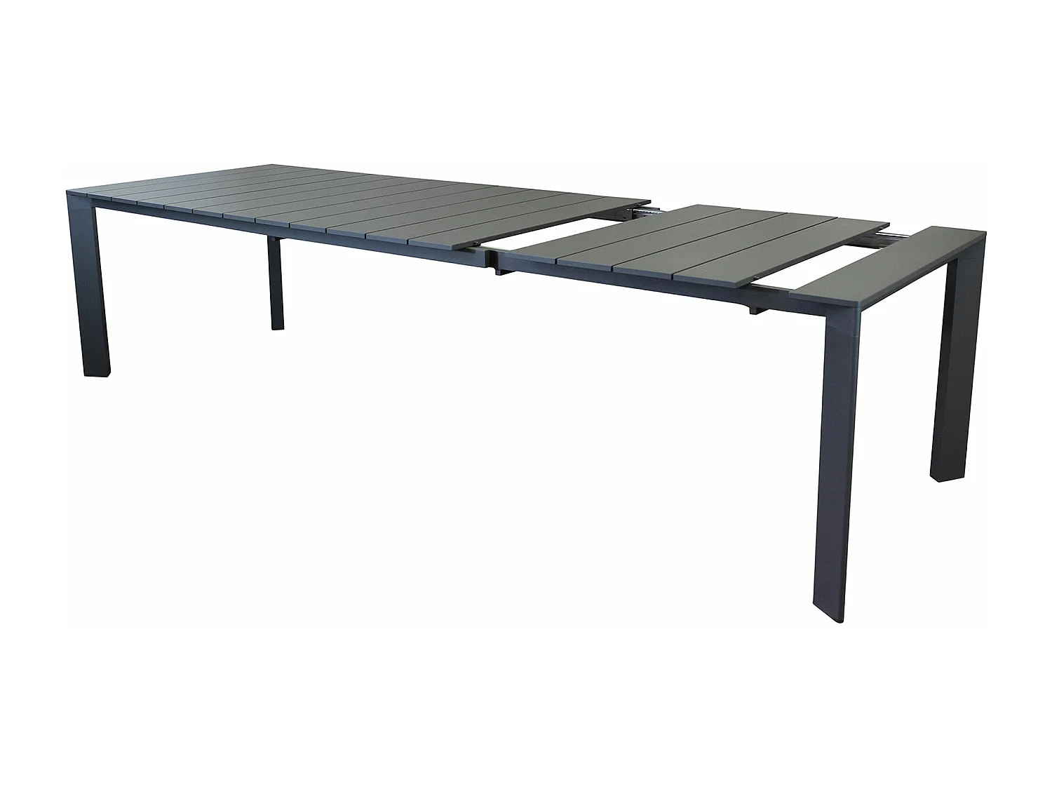 MilaniHome.it - tavolo da giardino in alluminio allungabile 165/215X85 di design per esterno giardino di coloreAntracite
