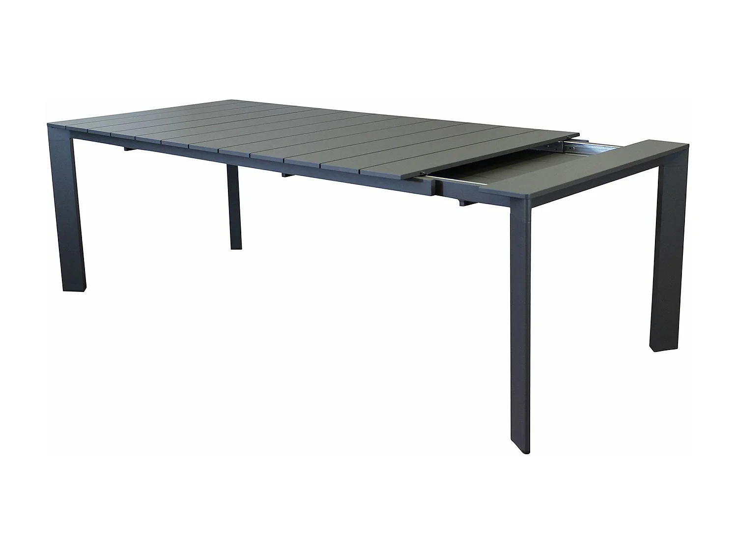 MilaniHome.it - tavolo da giardino in alluminio allungabile 165/215X85 di design per esterno giardino di coloreAntracite