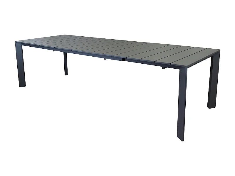 MilaniHome.it - tavolo da giardino in alluminio allungabile 165/215X85 di design per esterno giardino di coloreAntracite