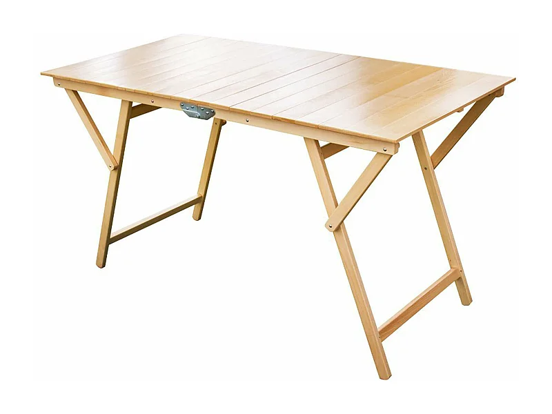 MilaniHome.it - Tavolo Da Giardino Pieghevole Salvaspazio In Legno 70x140di coloreMarrone