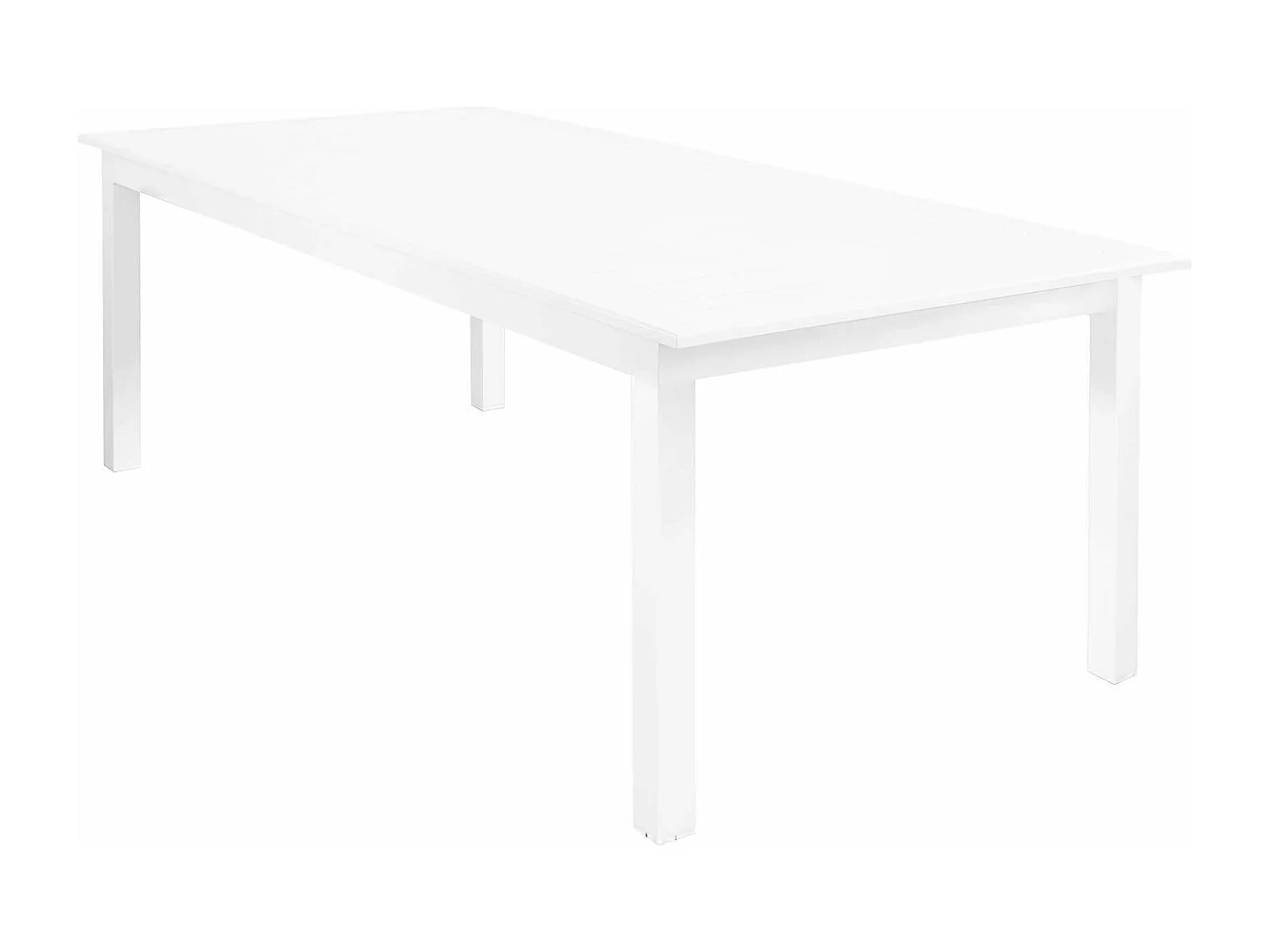 MilaniHome.it - Tavolo Rettangolare Allungabile In Alluminio 220/280x100 Da Esterno Giardino, Per Ristorante Agriturismo Albergo Hoteldi coloreBianco