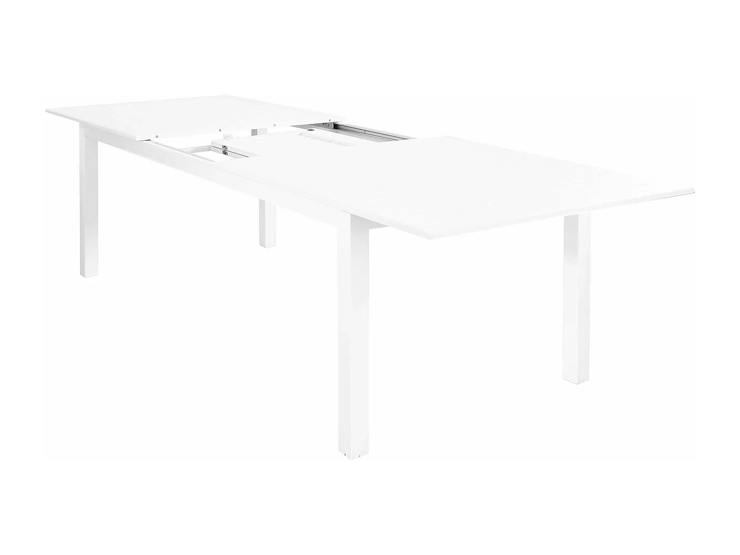 MilaniHome.it - Tavolo Rettangolare Allungabile In Alluminio 220/280x100 Da Esterno Giardino, Per Ristorante Agriturismo Albergo Hoteldi coloreBianco