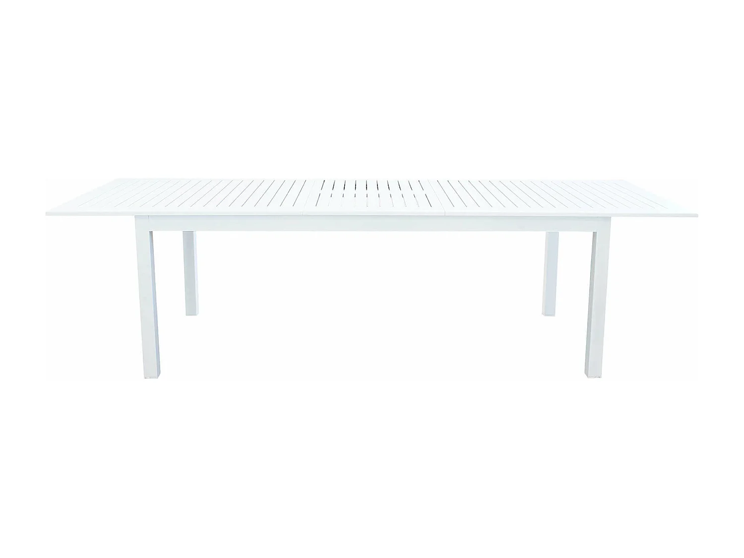 MilaniHome.it - Tavolo Rettangolare Allungabile In Alluminio 220/280x100 Da Esterno Giardino, Per Ristorante Agriturismo Albergo Hoteldi coloreBianco
