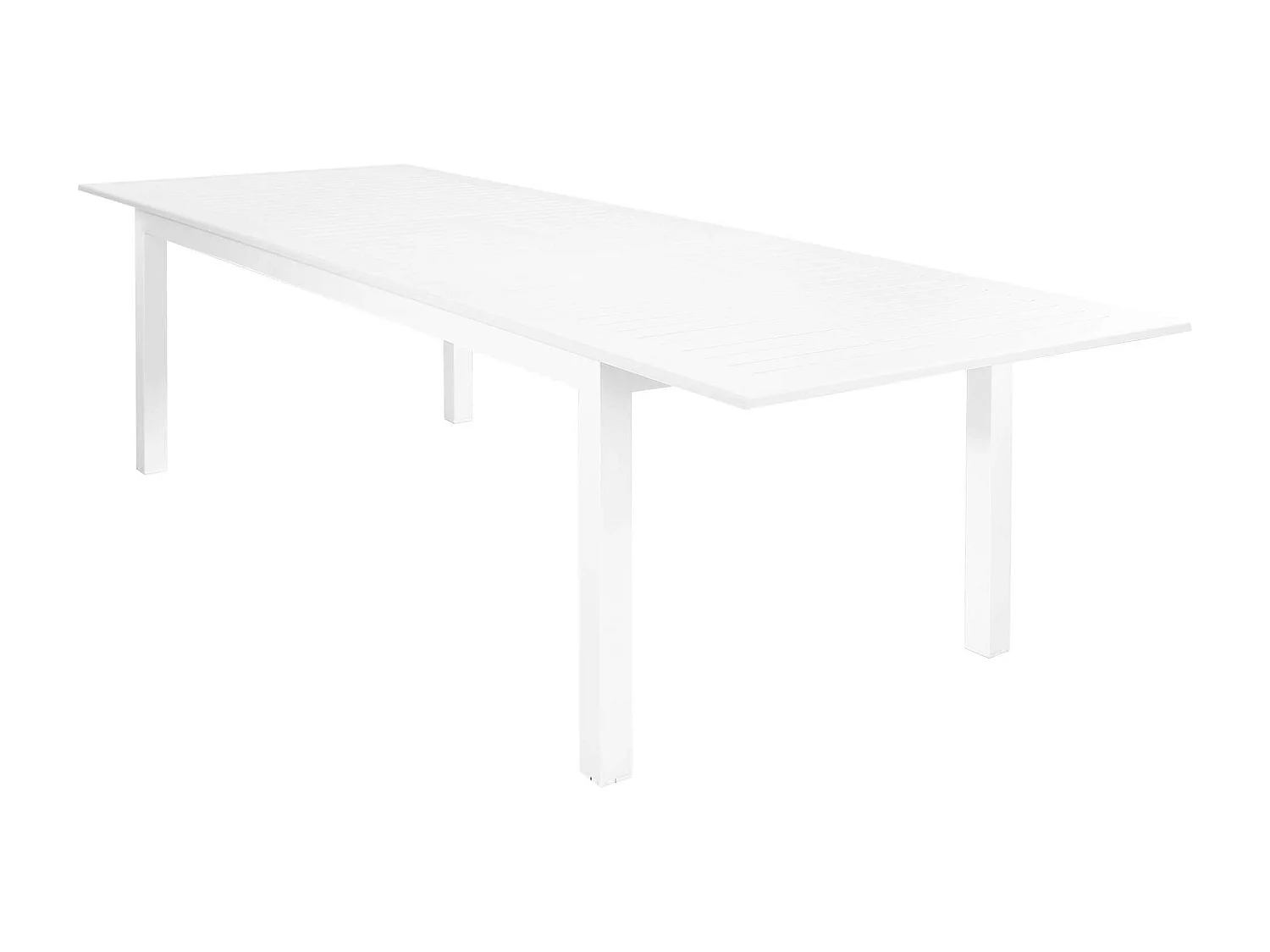 MilaniHome.it - Tavolo Rettangolare Allungabile In Alluminio 220/280x100 Da Esterno Giardino, Per Ristorante Agriturismo Albergo Hoteldi coloreBianco