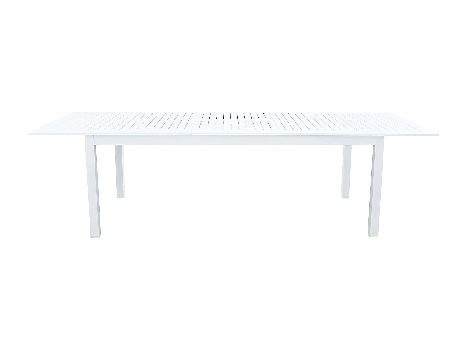 MilaniHome.it - Tavolo Rettangolare Allungabile In Alluminio 220/280x100 Da Esterno Giardino, Per Ristorante Agriturismo Albergo Hoteldi coloreBianco