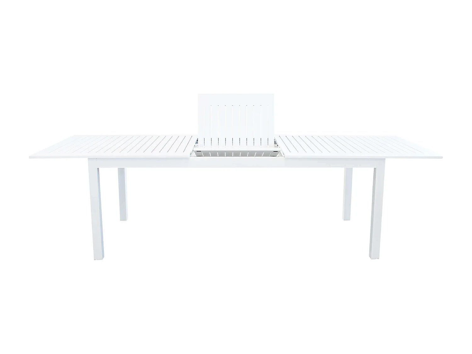MilaniHome.it - Tavolo Rettangolare Allungabile In Alluminio 220/280x100 Da Esterno Giardino, Per Ristorante Agriturismo Albergo Hoteldi coloreBianco
