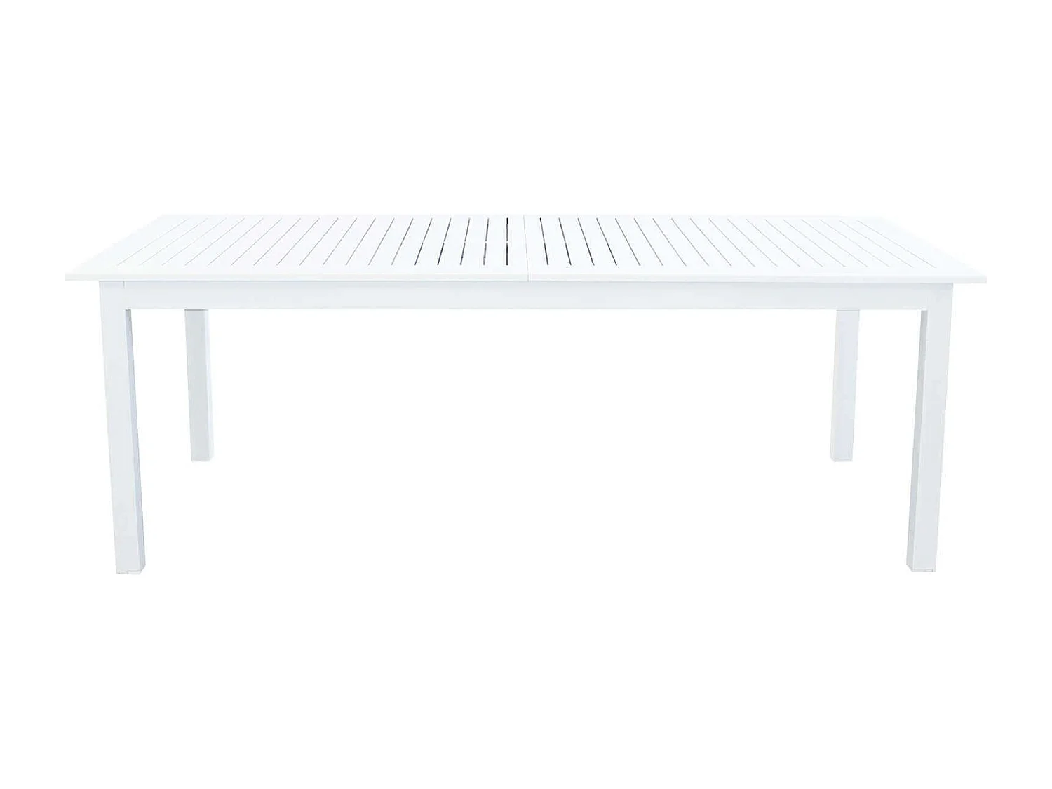 MilaniHome.it - Tavolo Rettangolare Allungabile In Alluminio 220/280x100 Da Esterno Giardino, Per Ristorante Agriturismo Albergo Hoteldi coloreBianco