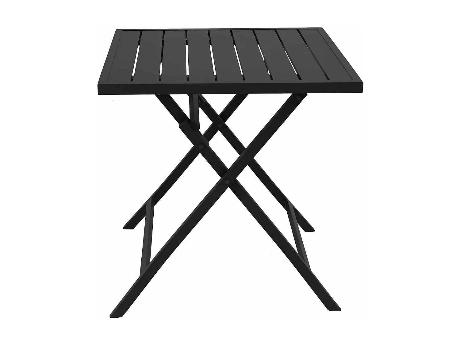 MilaniHome.it - Tavolo Da Giardino Pieghevole Salvaspazio In Alluminio 70x70 Colore Tortoradi coloreTortora