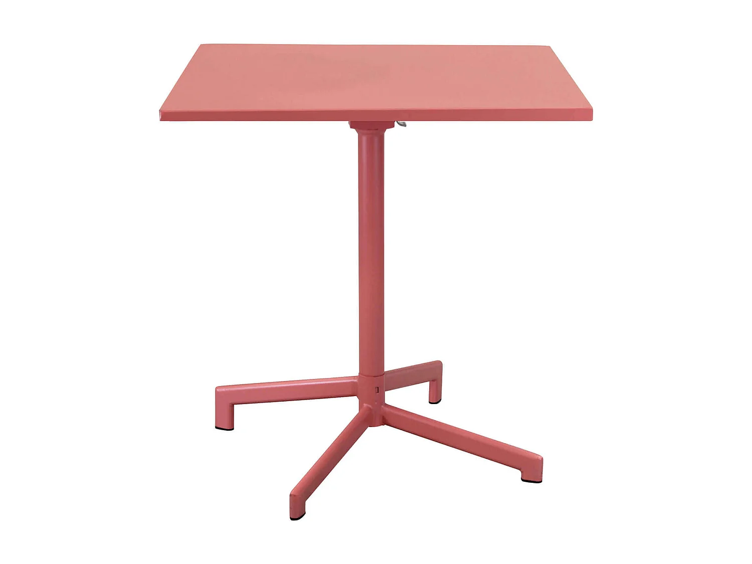 MilaniHome.it - Tavolo Quadrato Fisso In Ferro Nero 70x70 Per Esterno Giardino, Portico, Ristorante, Gelateria Bar Hotel Albergo Colore rossodi coloreRosso