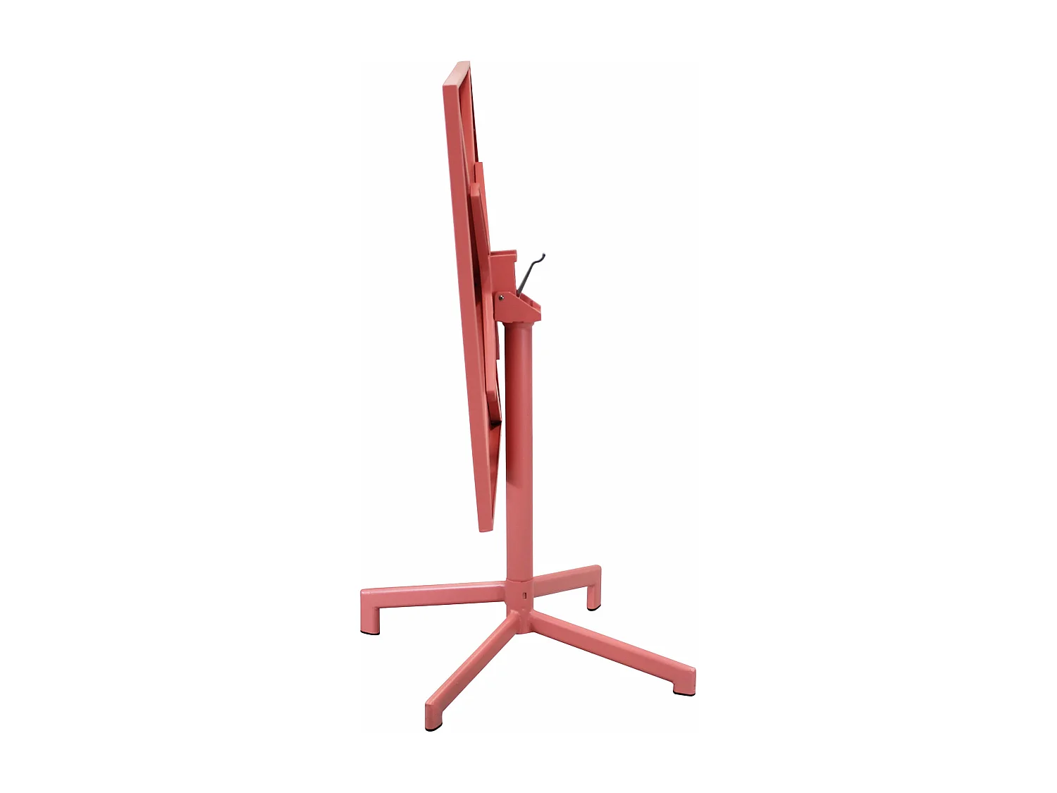 MilaniHome.it - Tavolo Quadrato Fisso In Ferro Nero 70x70 Per Esterno Giardino, Portico, Ristorante, Gelateria Bar Hotel Albergo Colore rossodi coloreRosso