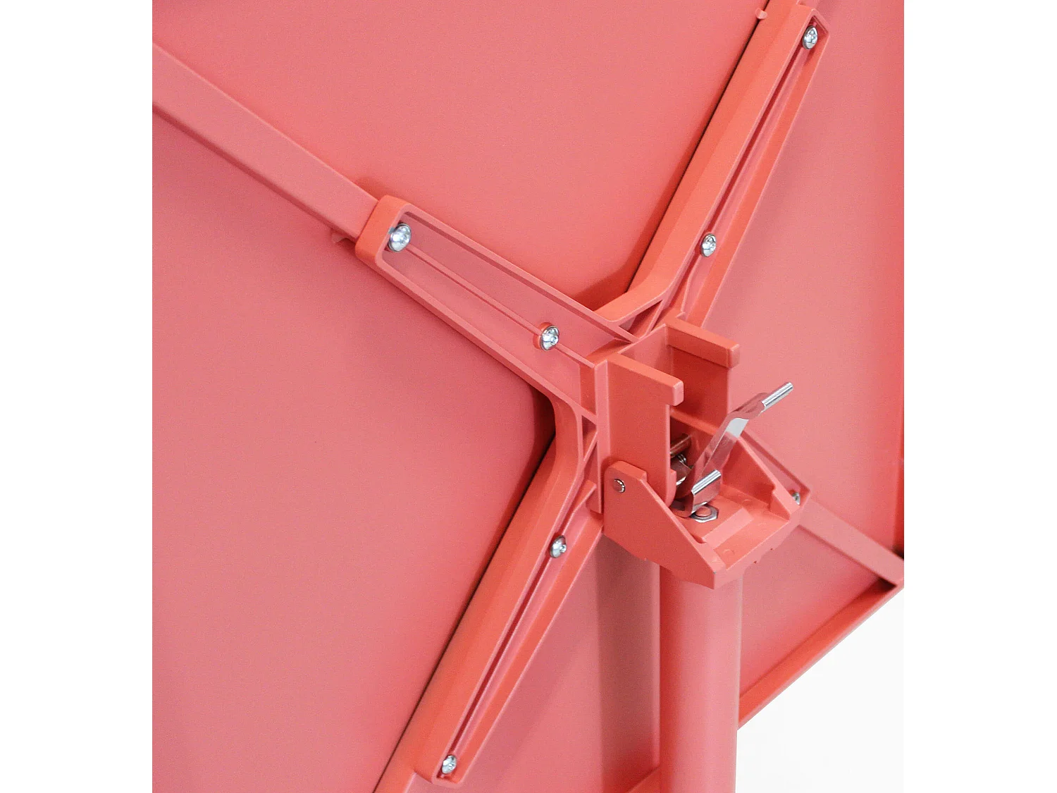 MilaniHome.it - Tavolo Quadrato Fisso In Ferro Nero 70x70 Per Esterno Giardino, Portico, Ristorante, Gelateria Bar Hotel Albergo Colore rossodi coloreRosso