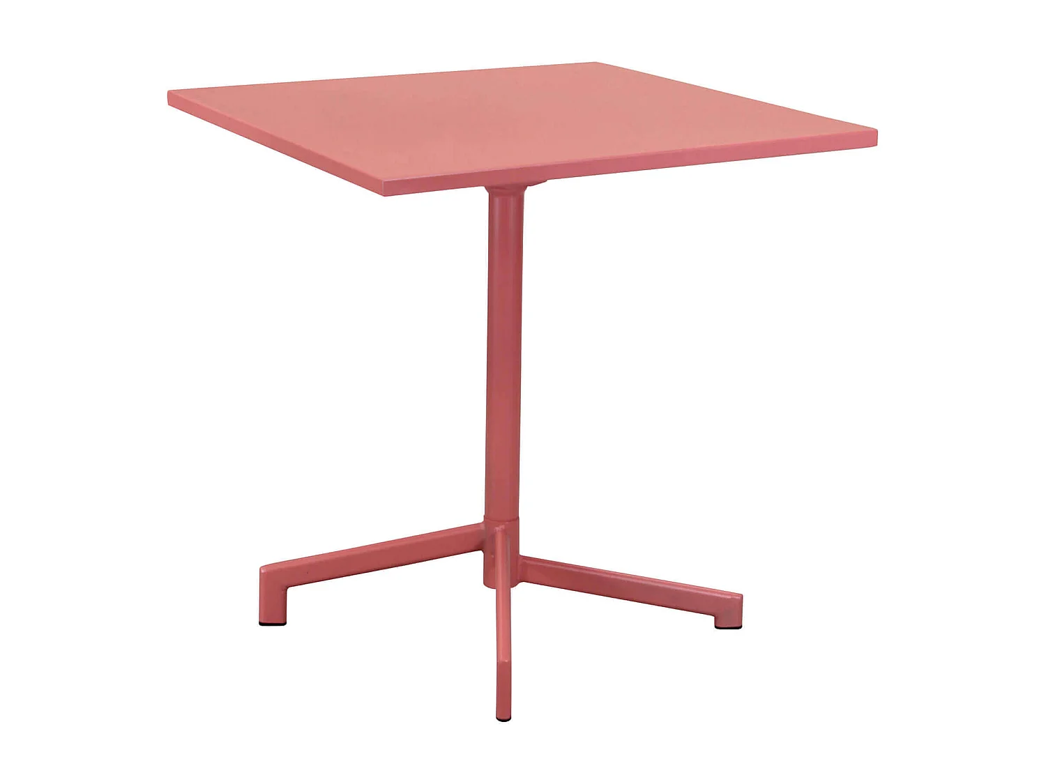 MilaniHome.it - Tavolo Quadrato Fisso In Ferro Nero 70x70 Per Esterno Giardino, Portico, Ristorante, Gelateria Bar Hotel Albergo Colore rossodi coloreRosso